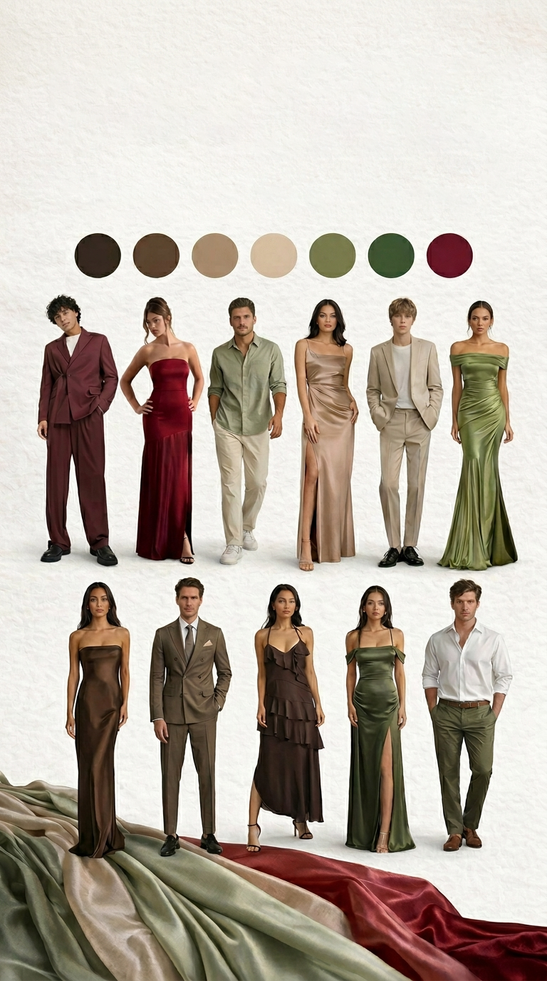 Референс дресс-кода гостей и цветовой палитры