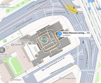 Карта места проведения